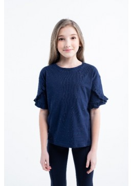 TopHat синяя футболка для девочки 20500